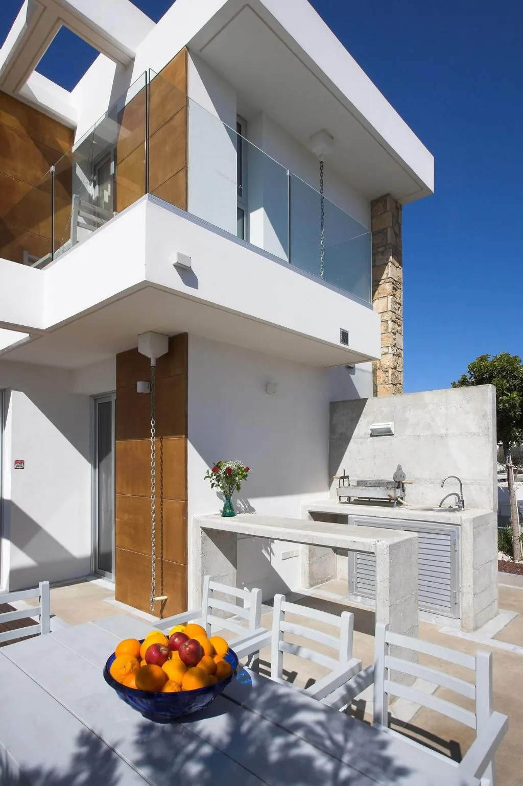 Terrace, Paradise Cove Luxurious Beach Villas, Cyprus