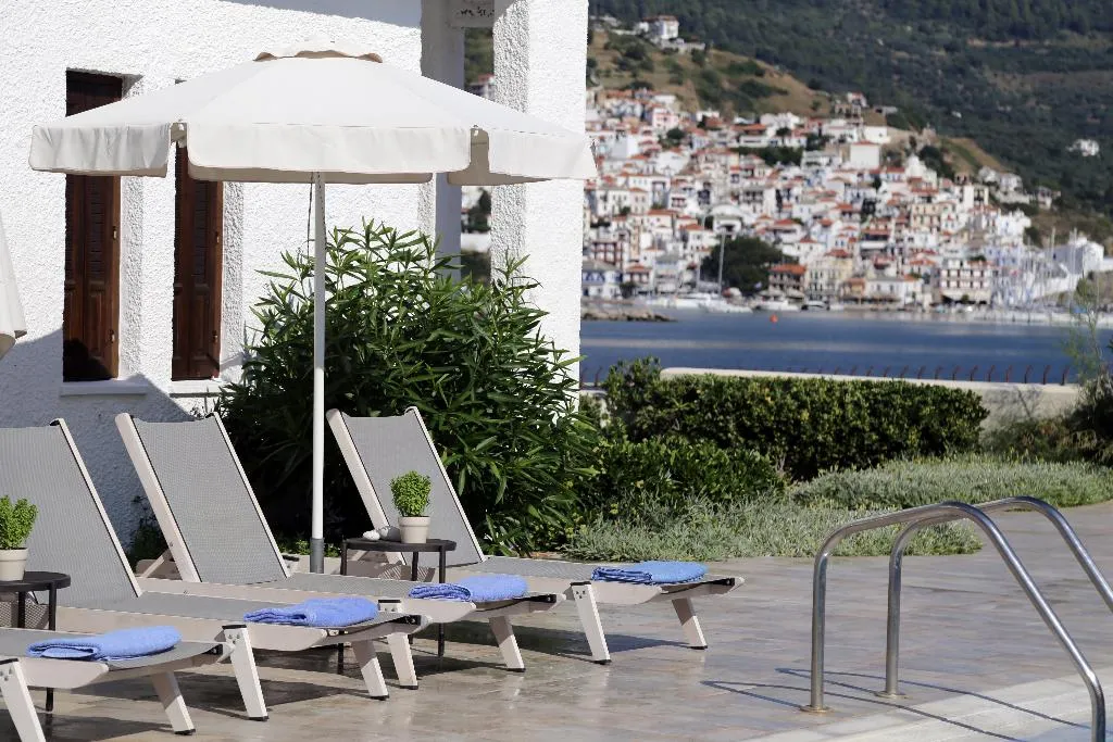 Pool, Skopelos Village Hotel, Skiathos
