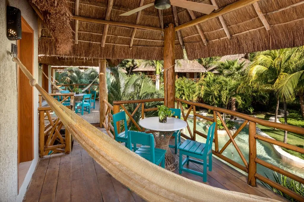DOUBLE GARDEN VIEW TWO QUEEN BEDS Room, Mahekal Beach Resort & Spa, Playa Del Carmen
