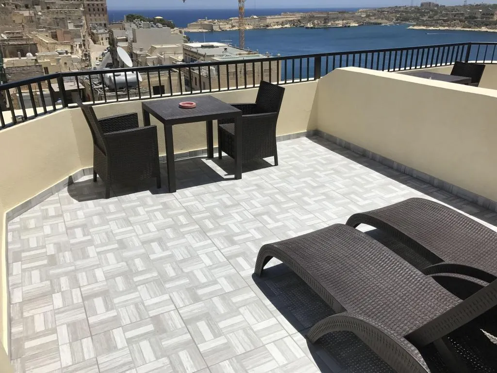 Terrace, Grand Harbour Hotel, Malta