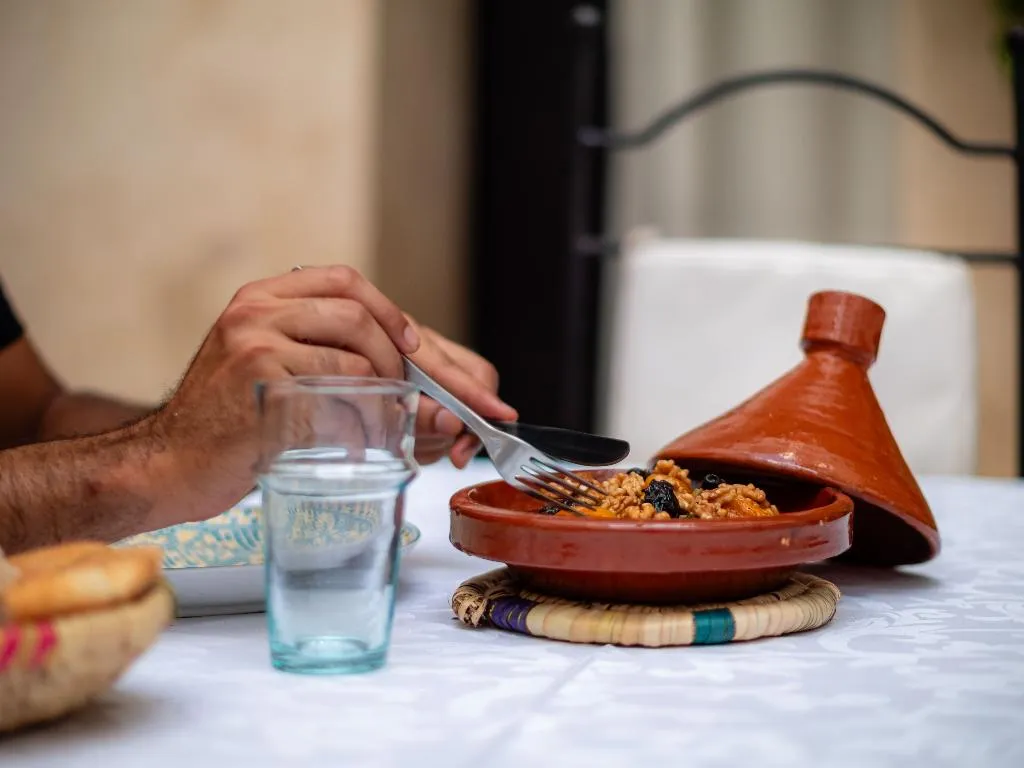 Restaurant, Riad Amegrad hotel, Marrakech