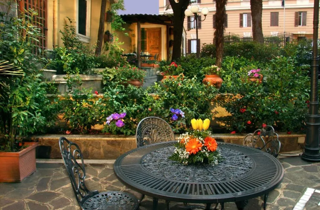 Terrace, Villa San Lorenzo, Rome