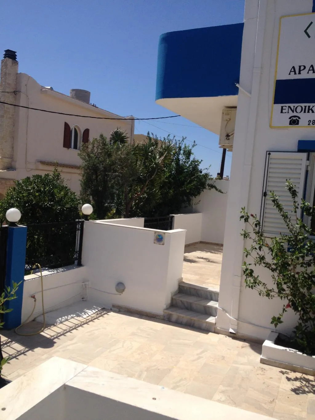 Terrace, Cretasun Apartments, Crete