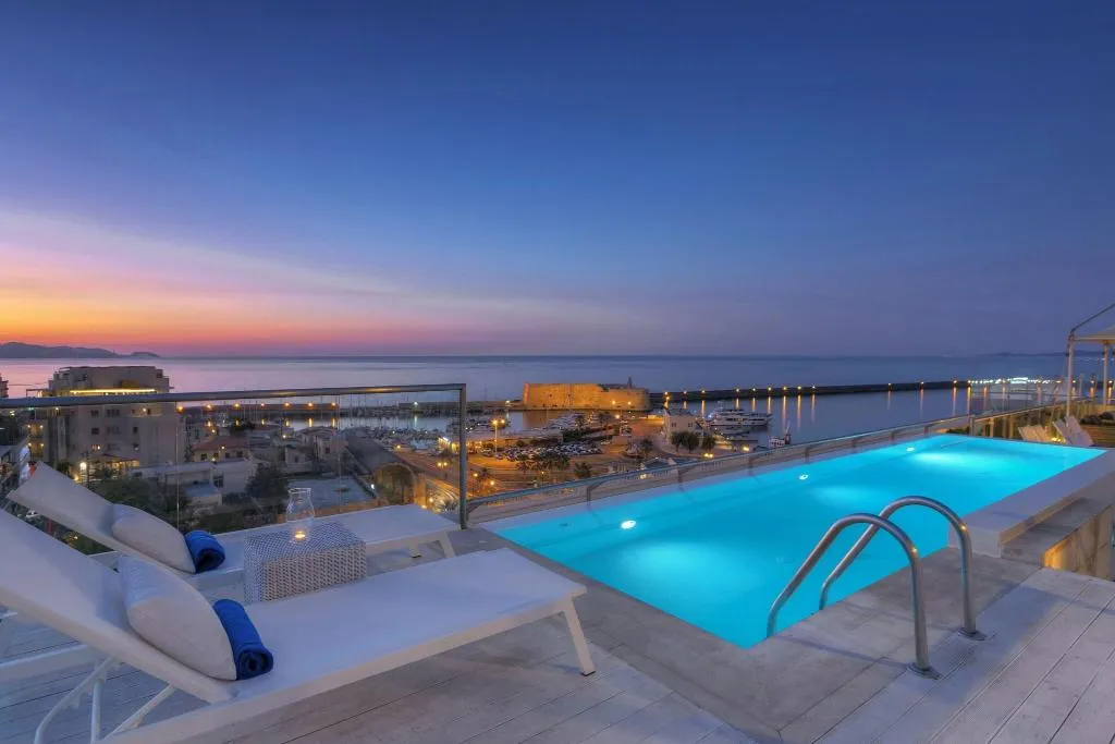 Pool, GDM Megaron,Historical Monument Hotel, Crete