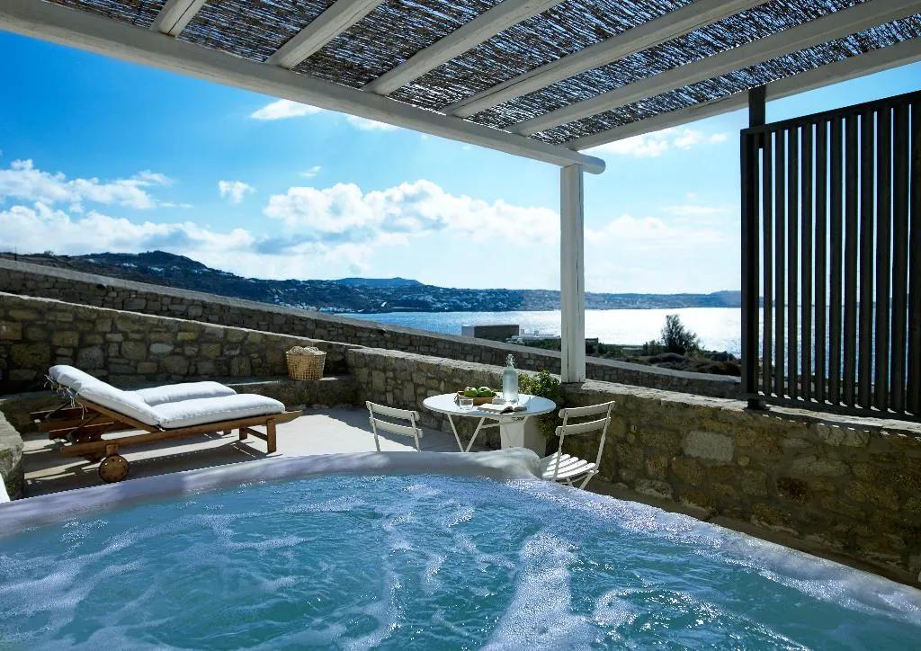 Double or Twin DELUXE WITH JACUZZI Room, Rocabella Mykonos Hotel, Mykonos