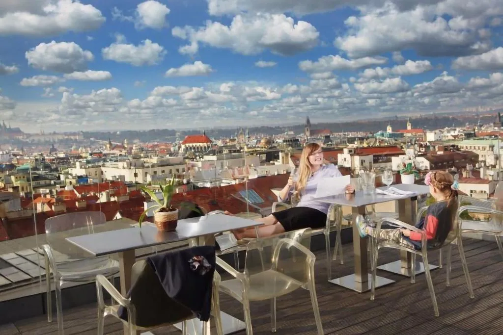 Terrace, Hotel Wenceslas Square, Prague