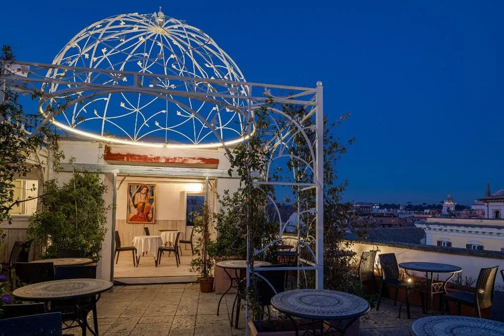Terrace, Antica Dimora Delle Cinque Lune, Rome