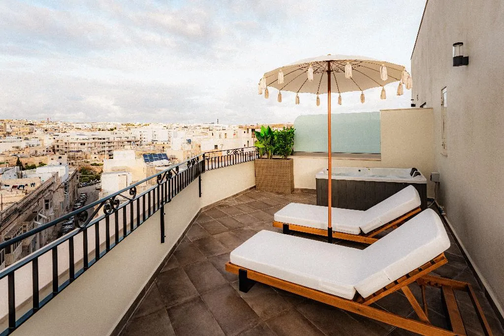Terrace, Royale Sainte Helene Boutique Hotel, Malta