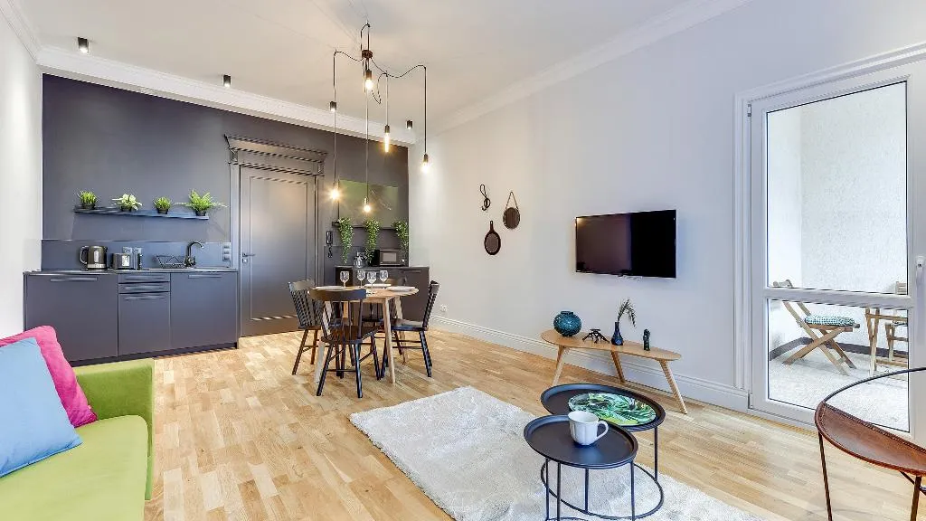 APARTMENT WITH BALCONY Room, Dom & House - Apartments Quattro Premium, Gdansk