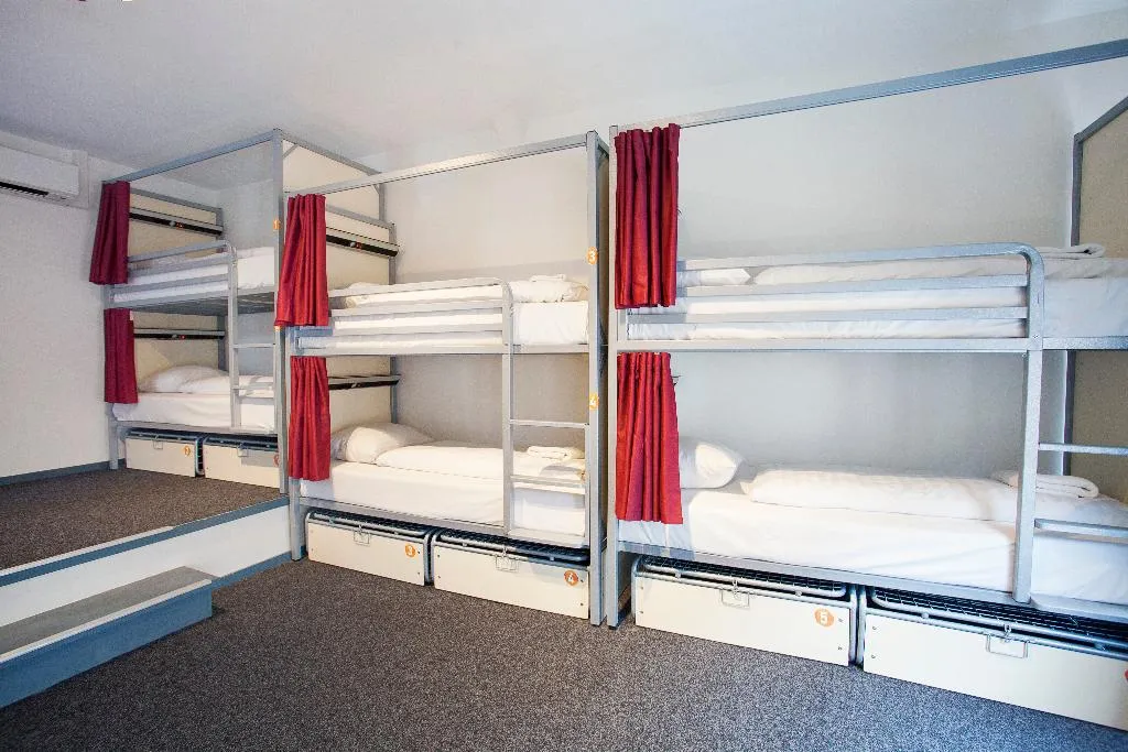Bed in dormitory STANDARD Room, St. Christopher's at the Winston, Amsterdam