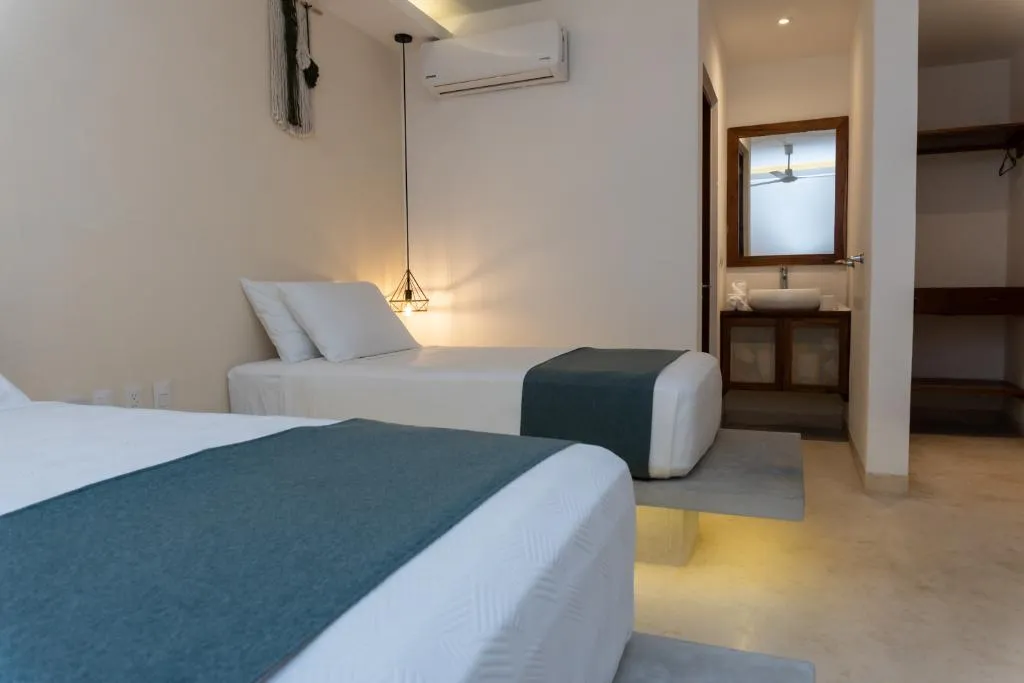 TWIN BASIC Room, Kanté Hotel - Downtown Tulum, Cancun Area