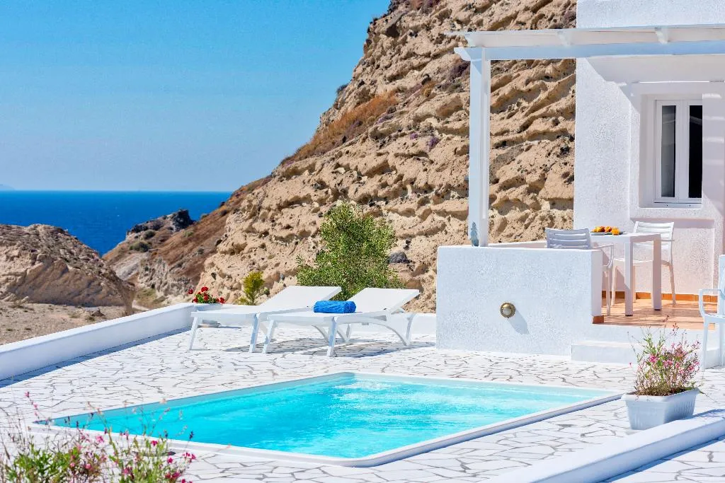 Terrace, Katharos Pool Villas, Santorini