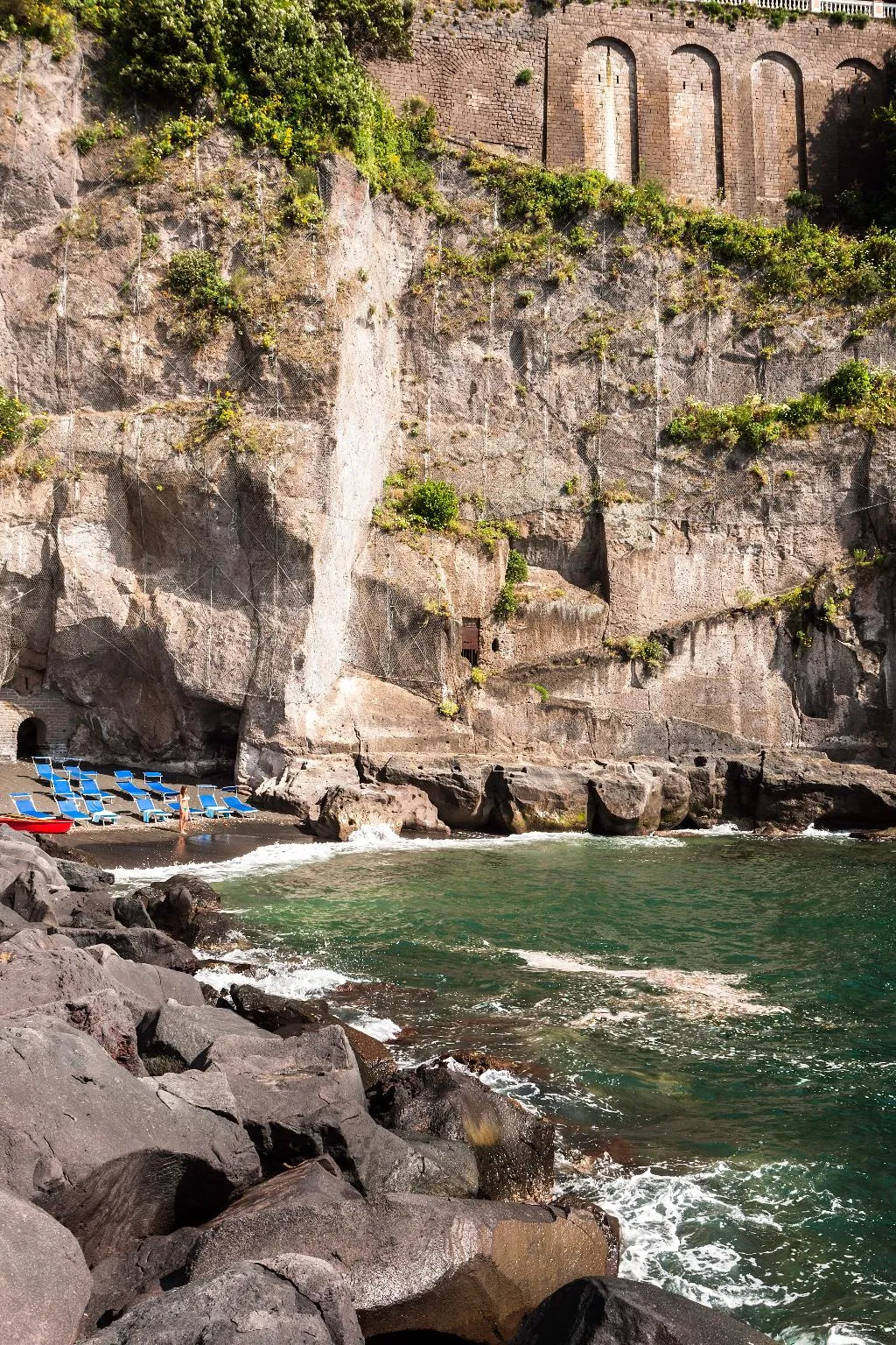 Beach, Grand Hotel Cocumella, Naples