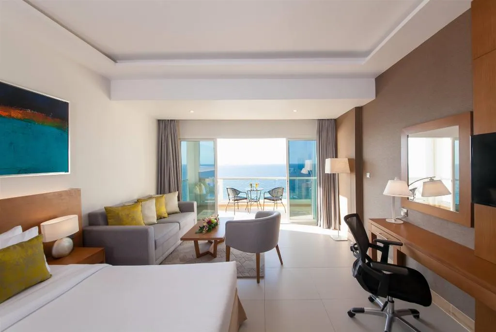 STUDIO DELUXE KING BED Room, Ramada By Wyndham Beach Hotel Ajman, Dubai