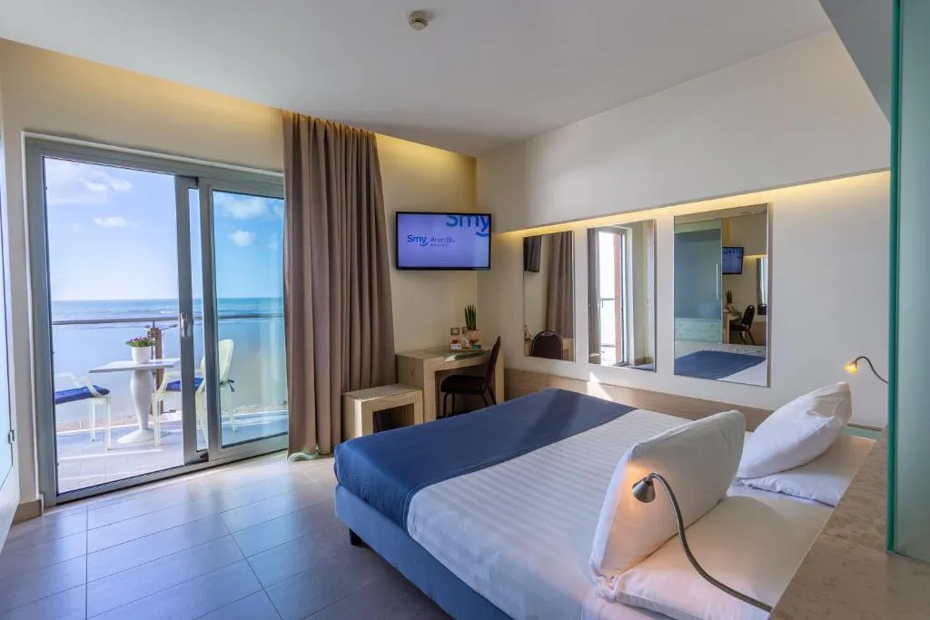Double or Twin SEA VIEW WITH BALCONY Room, Smy Aran Blu Roma Mare, Rome