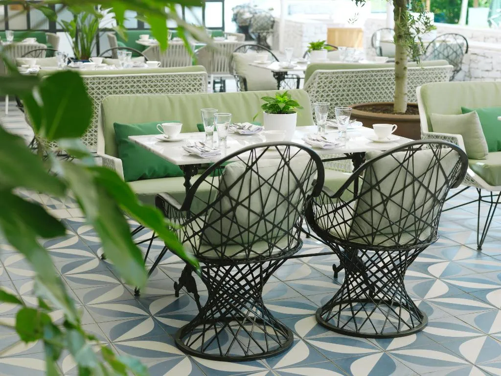 Terrace, Hotel Camiral, Costa Brava
