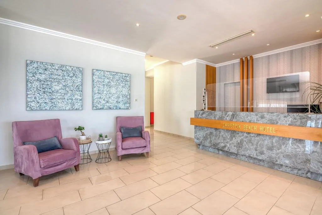 Lobby, Christina Beach Hotel, Crete