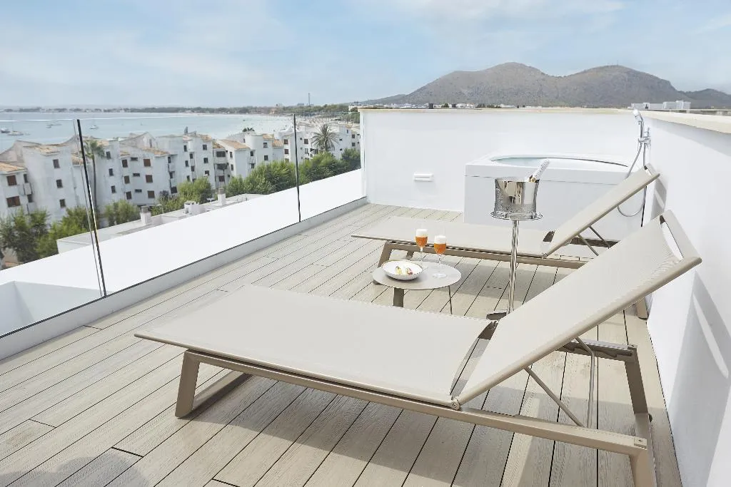 Terrace, Hotel Bordoy Alcudia Port Suites, Majorca