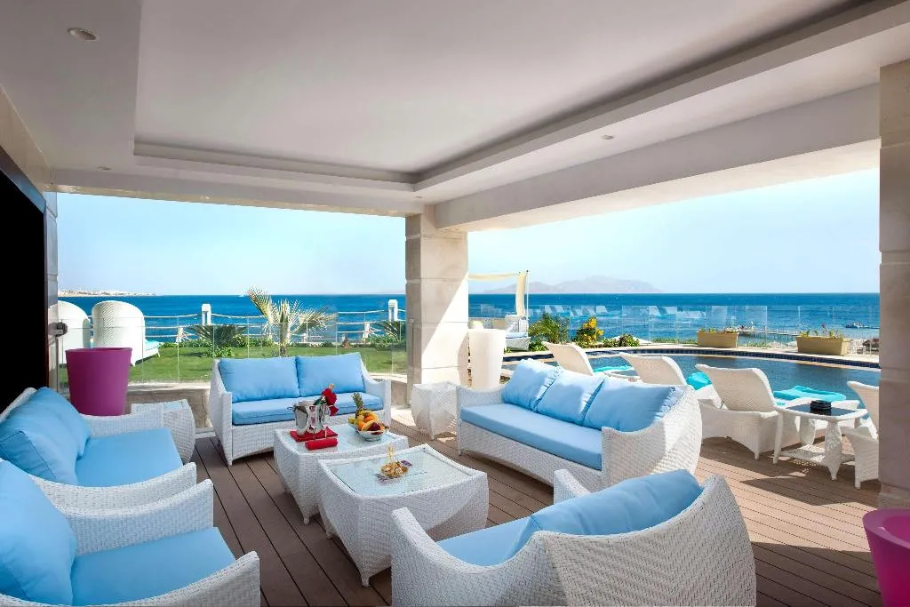 Terrace, Sunrise Arabian Beach Resort -Grand Select-, Red Sea Riviera