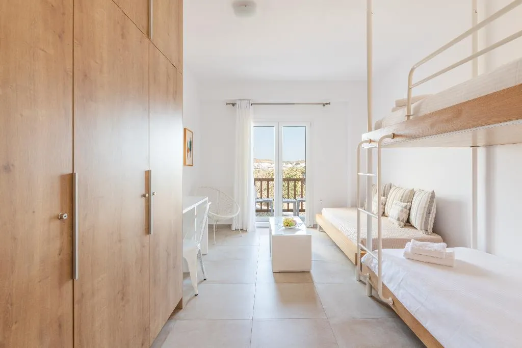 TRIPLE BUNK BED Room, Mykonaki hotel, Mykonos