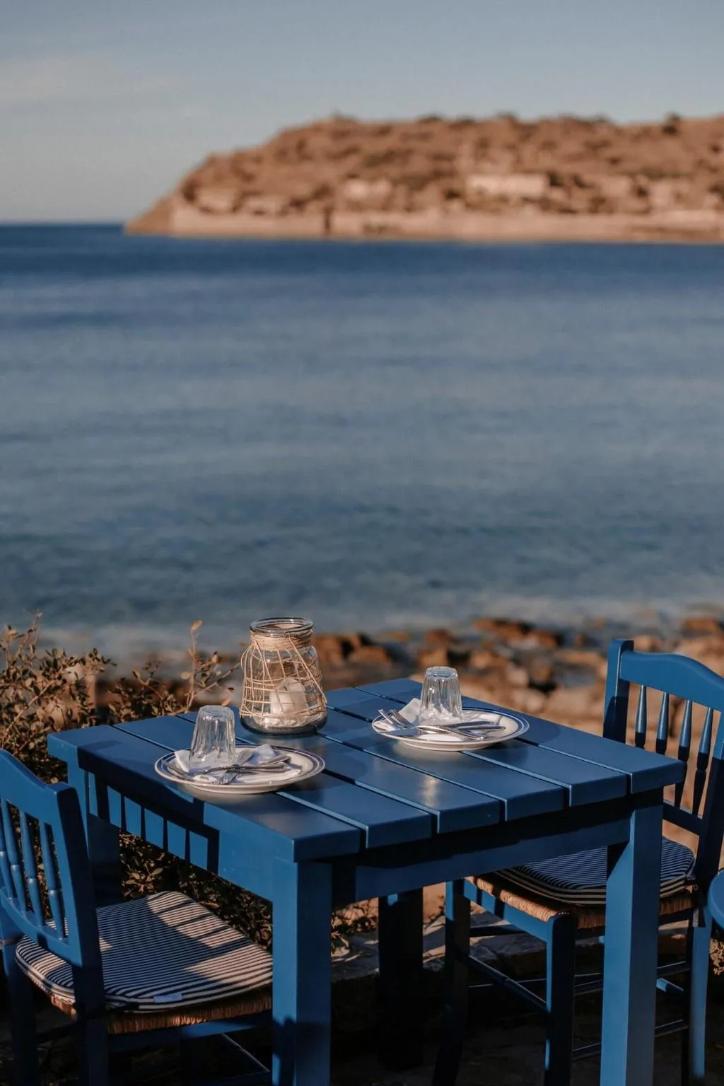 Restaurant, Phaea Blue, a member of SLH, Crete