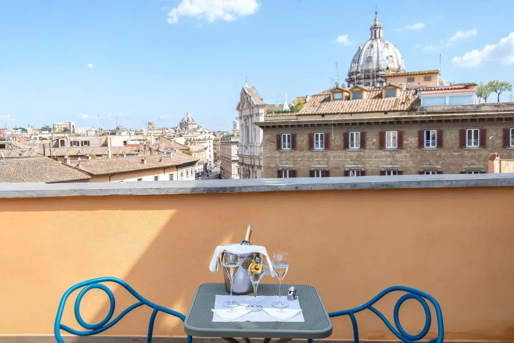 Terrace, Damaso Hotel, Rome