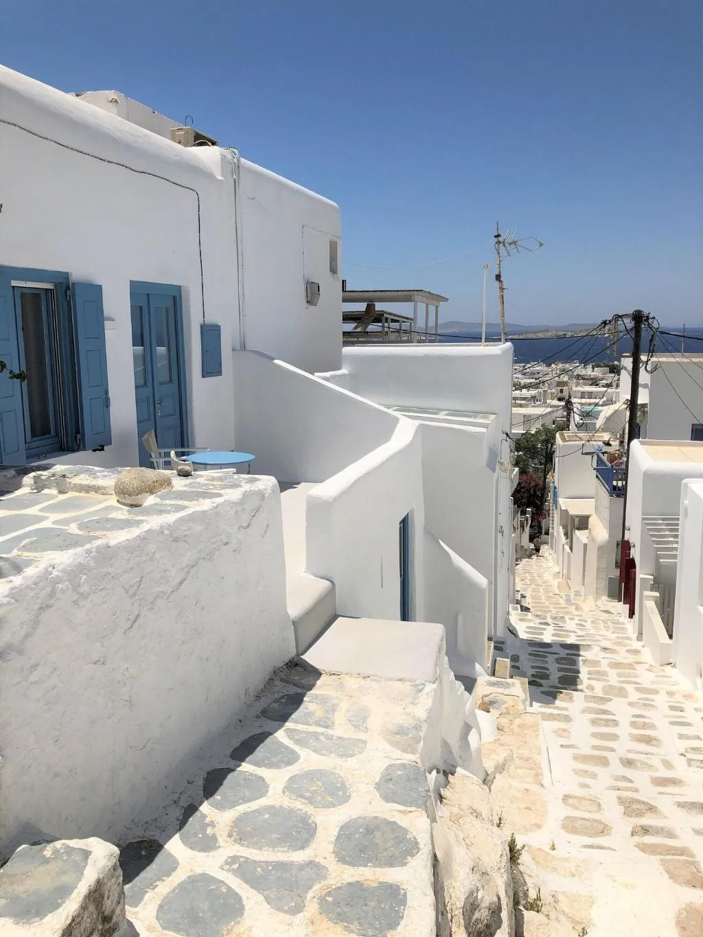 Terrace, Hotel Lefteris, Mykonos