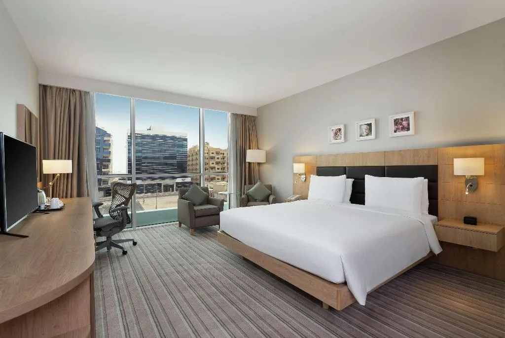 DOUBLE KING SIZE BED Room, Hilton Garden Inn Hotel Mall Avenue, Dubai