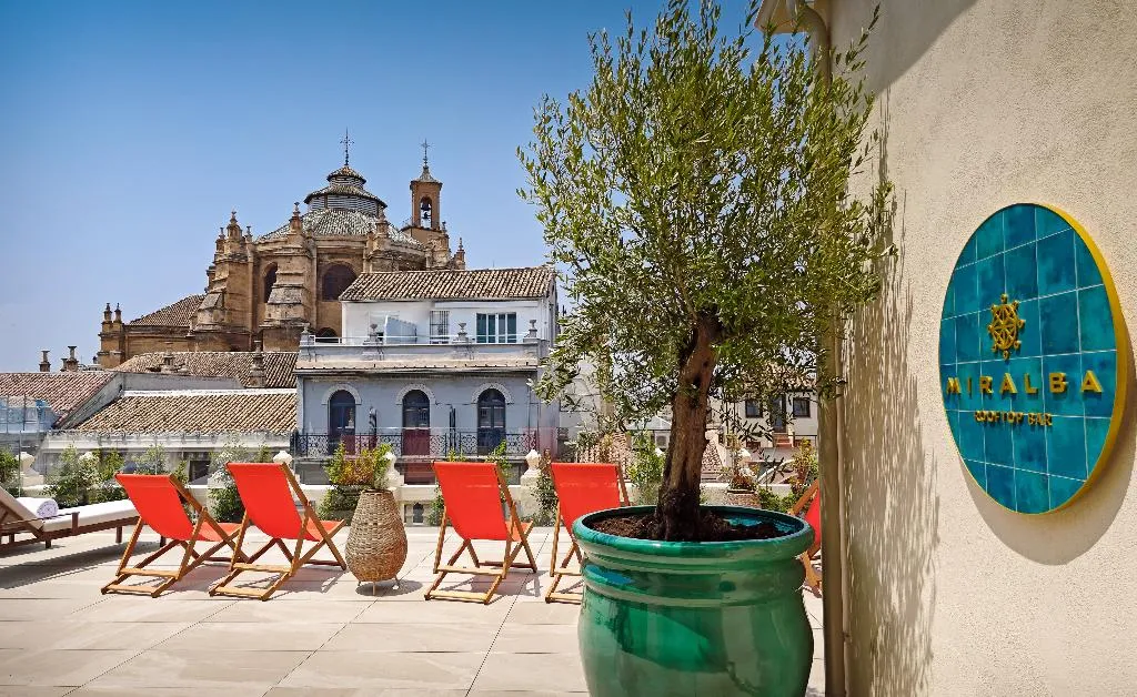 Terrace, Palacio Gran Via, A Royal Hideaway Hotel, Andalucia
