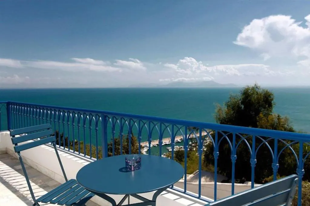 Terrace, La Villa Bleue, Tunisia