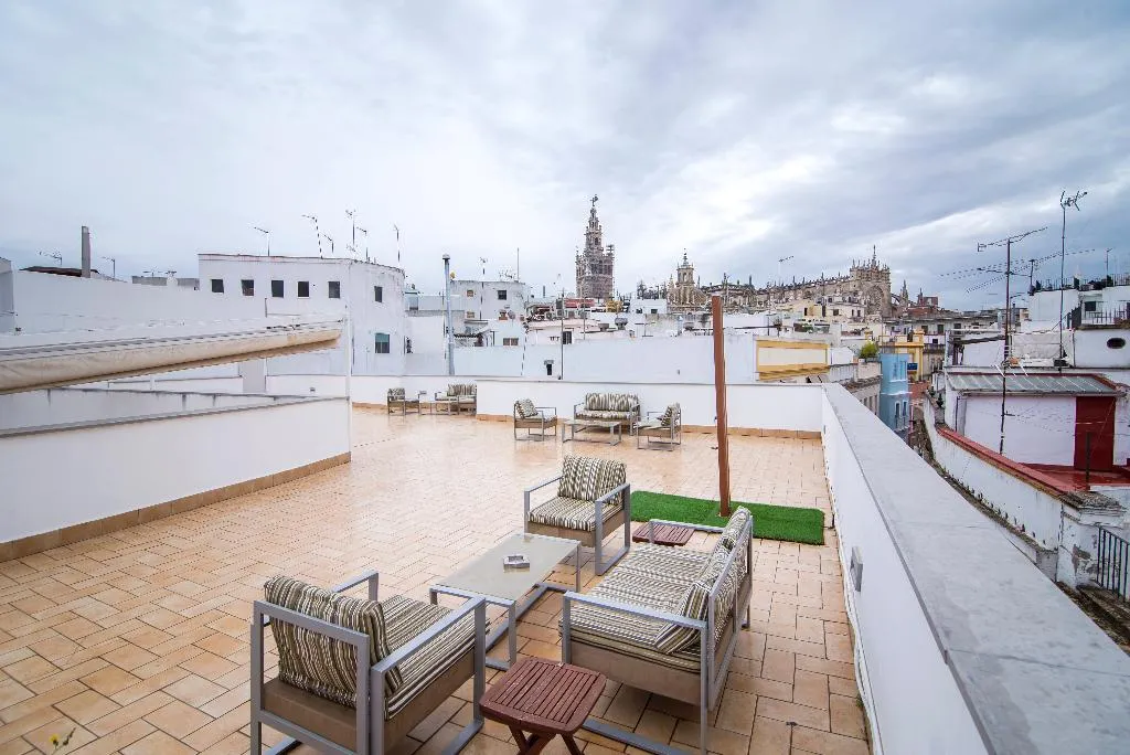 Terrace, Petit Palace Marques Santa Ana, Seville