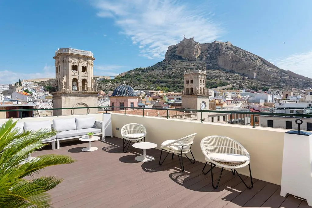 Terrace, Eurostars Mediterranea Plaza, Costa Blanca