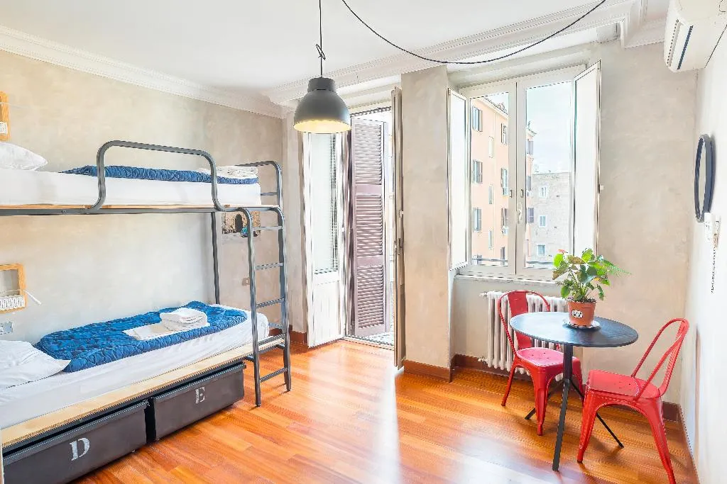 Bed in dormitory BUNK BED Room, Ostello Bello Roma Colosseo, Rome