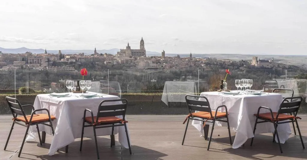Terrace, Parador de Segovia, Madrid