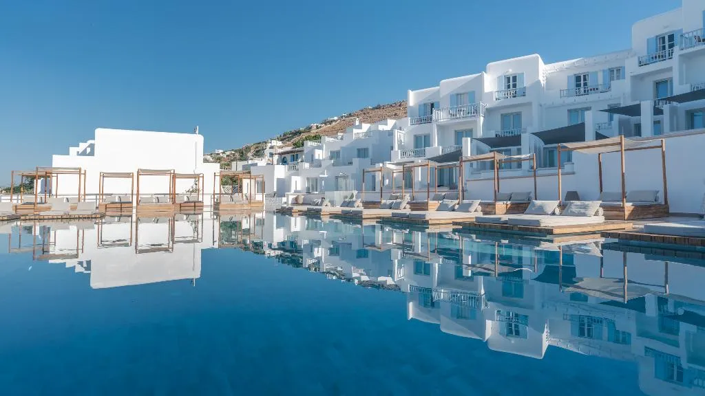 General view, Manoulas Beach, Mykonos