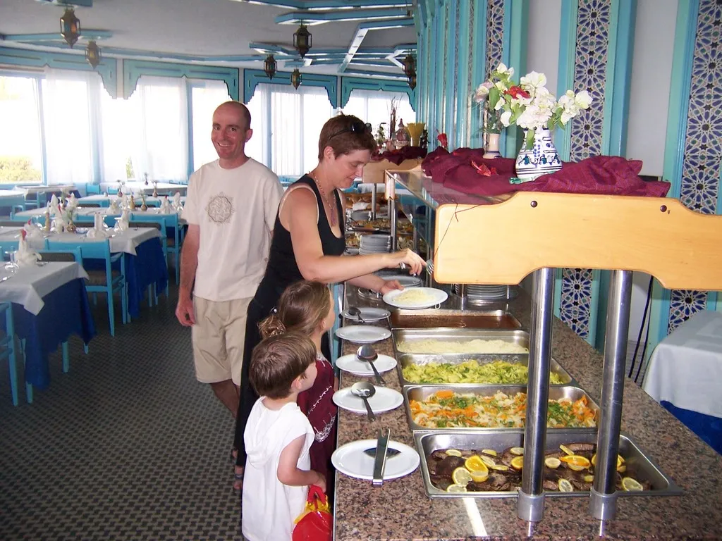 Restaurant, Les Palmiers, Tunisia