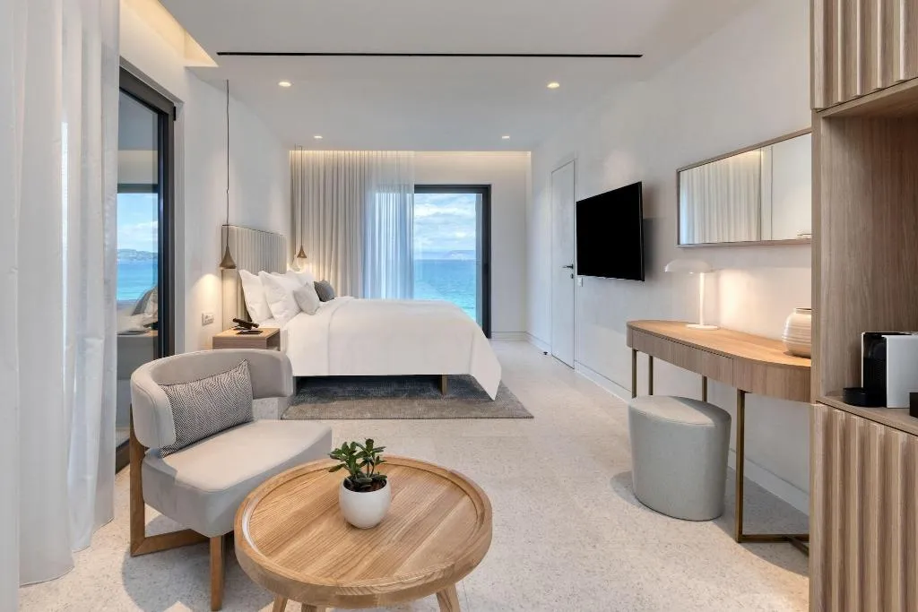 SUITE KING SIZE BED Room, Domes Miramare, A Luxury Collection Resort, Corfu, Corfu