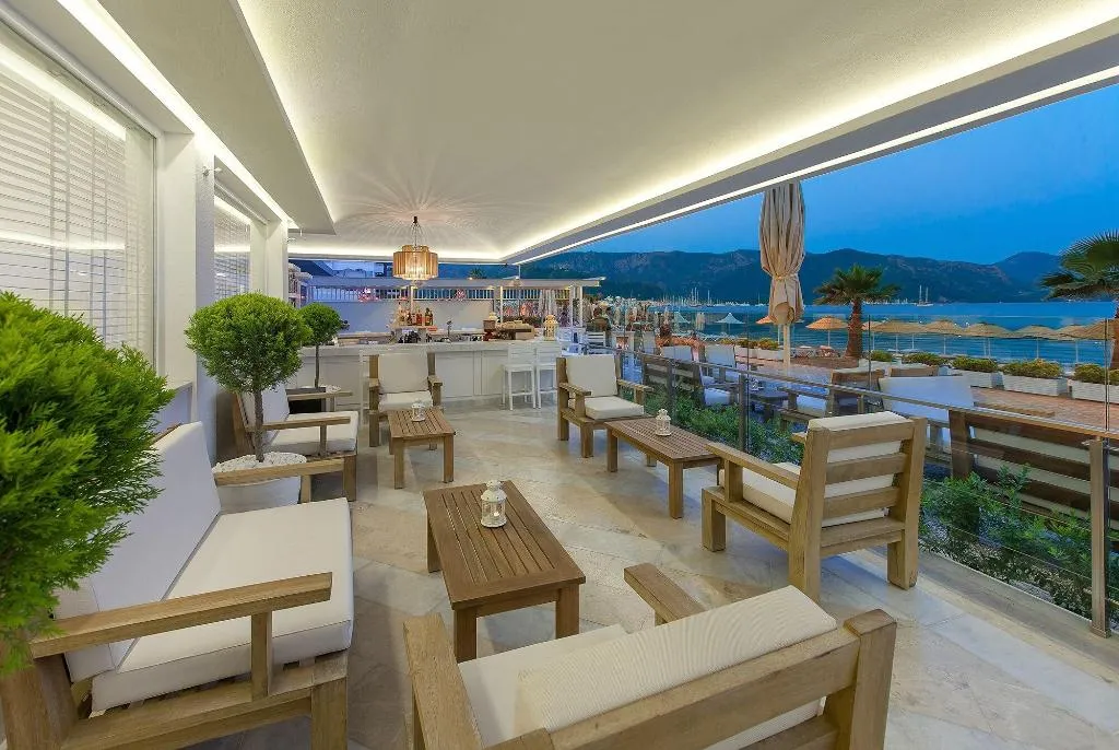 Terrace, The Beachfront Hotel, Dalaman