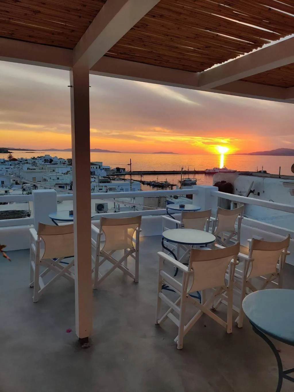 Terrace, Hotel Lefteris, Mykonos