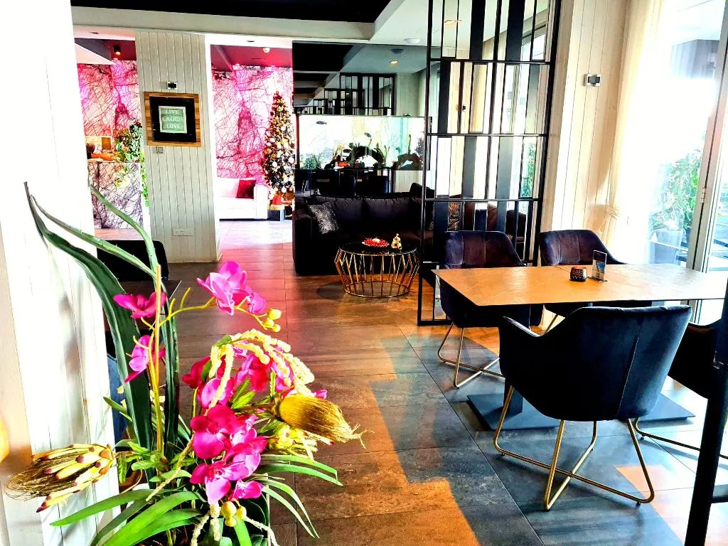 Terrace, The Ciao Stelio Deluxe Hotel, Cyprus