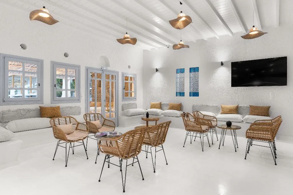 Lobby, Penelope Village by Mr and Mrs White, Mykonos