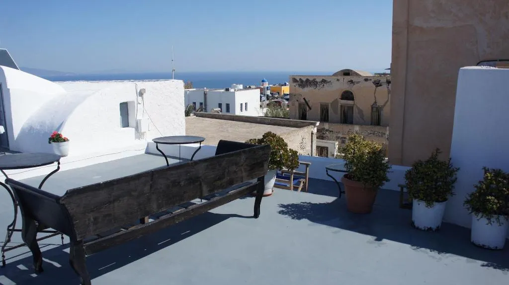 Terrace, Marcos Rooms, Santorini