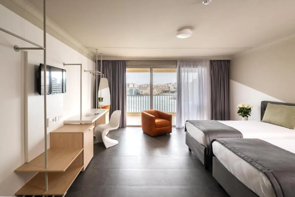TRIPLE DELUXE BAY VIEW Room, Cavalieri Hotel Malta, by Radisson Individuals, Malta
