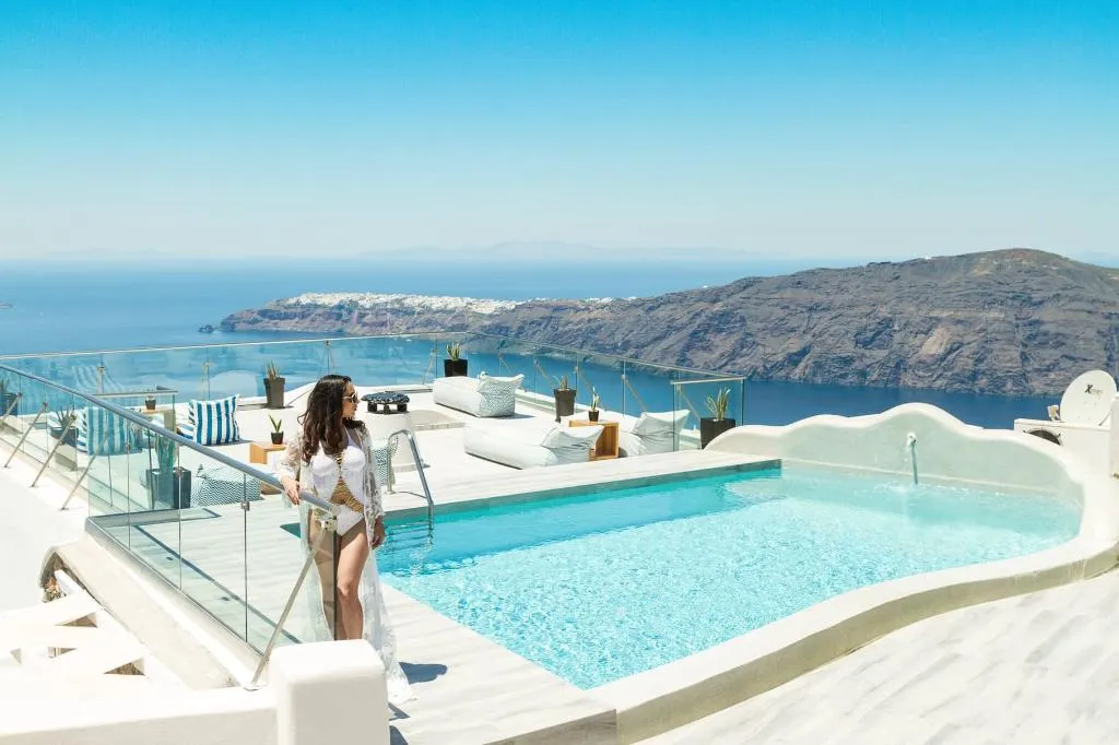 Pool, Galaxy Suites & Villas, Santorini