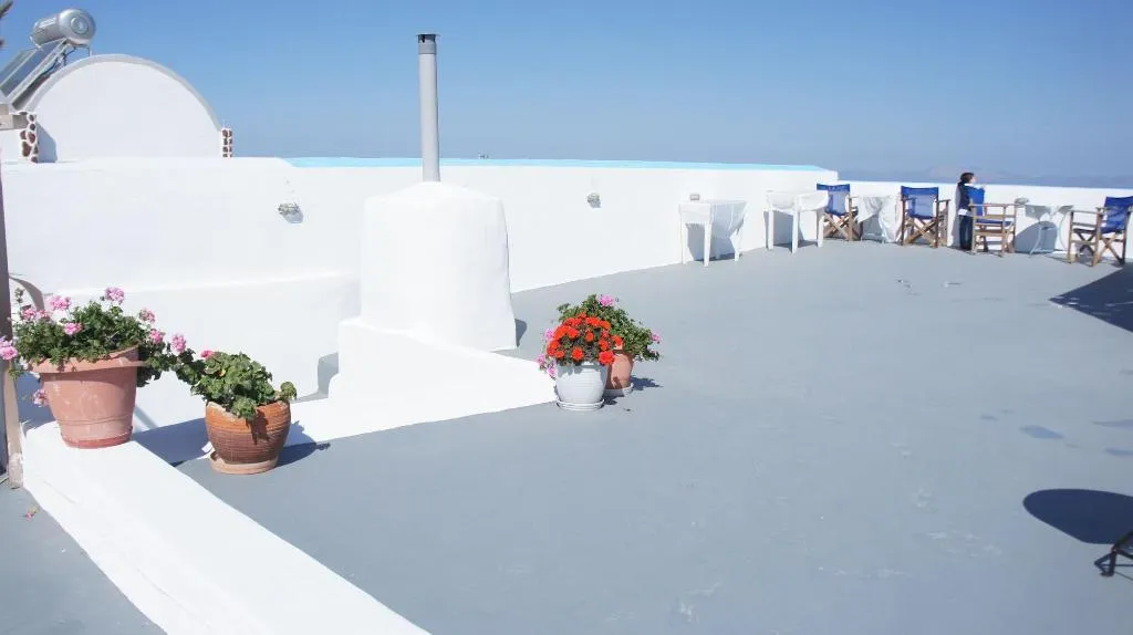 Terrace, Marcos Rooms, Santorini