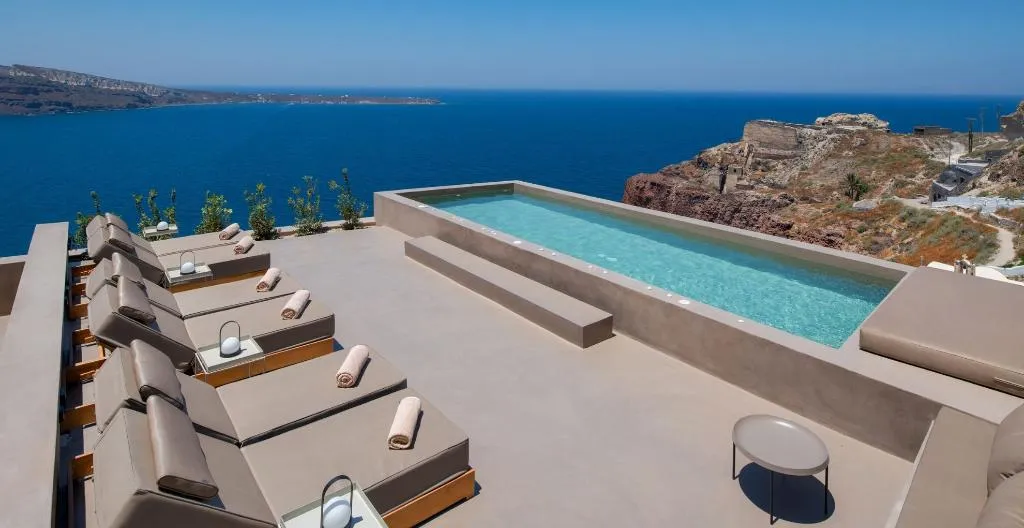 Pool, Old Castle Oia by Mr and Mrs White, Santorini