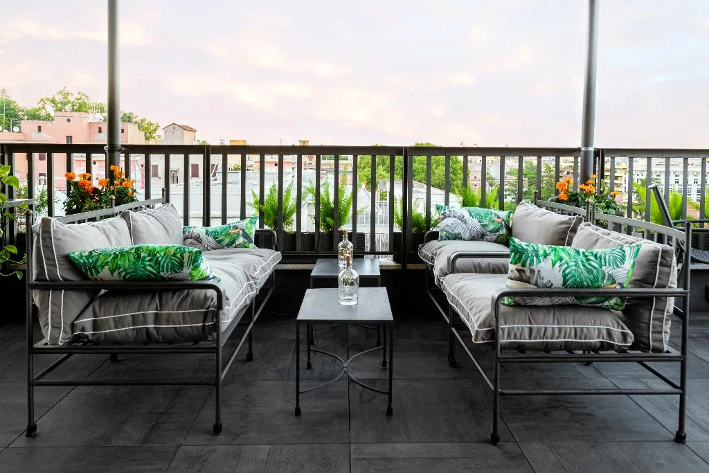 Terrace, Trilussa Palace Congress & Spa, Rome