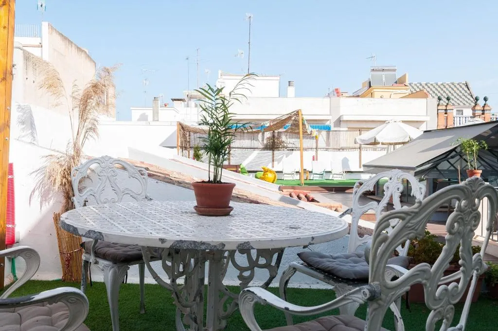 Terrace, The Nomad Hostel, Seville