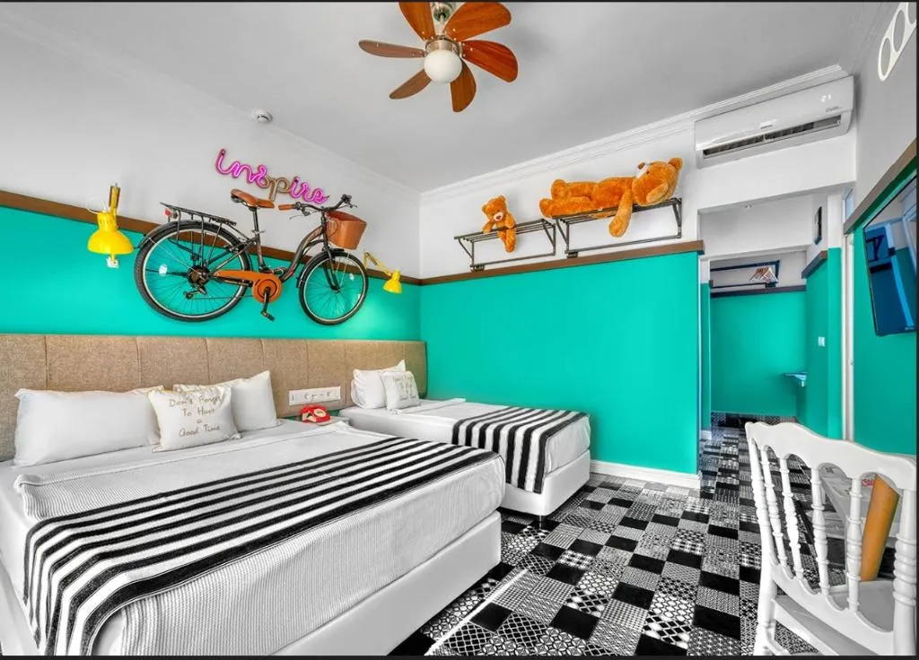 QUADRUPLE ONE BEDROOM ONE BATHROOM Room, Anjeliq Downtown Hotel, Antalya