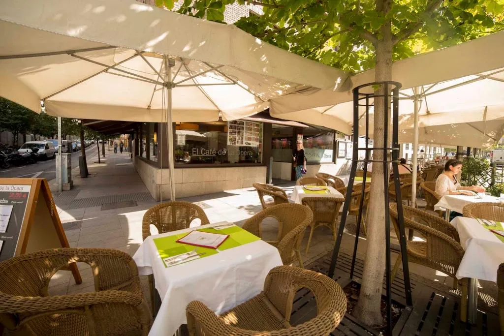 Terrace, Hotel Opera, Madrid